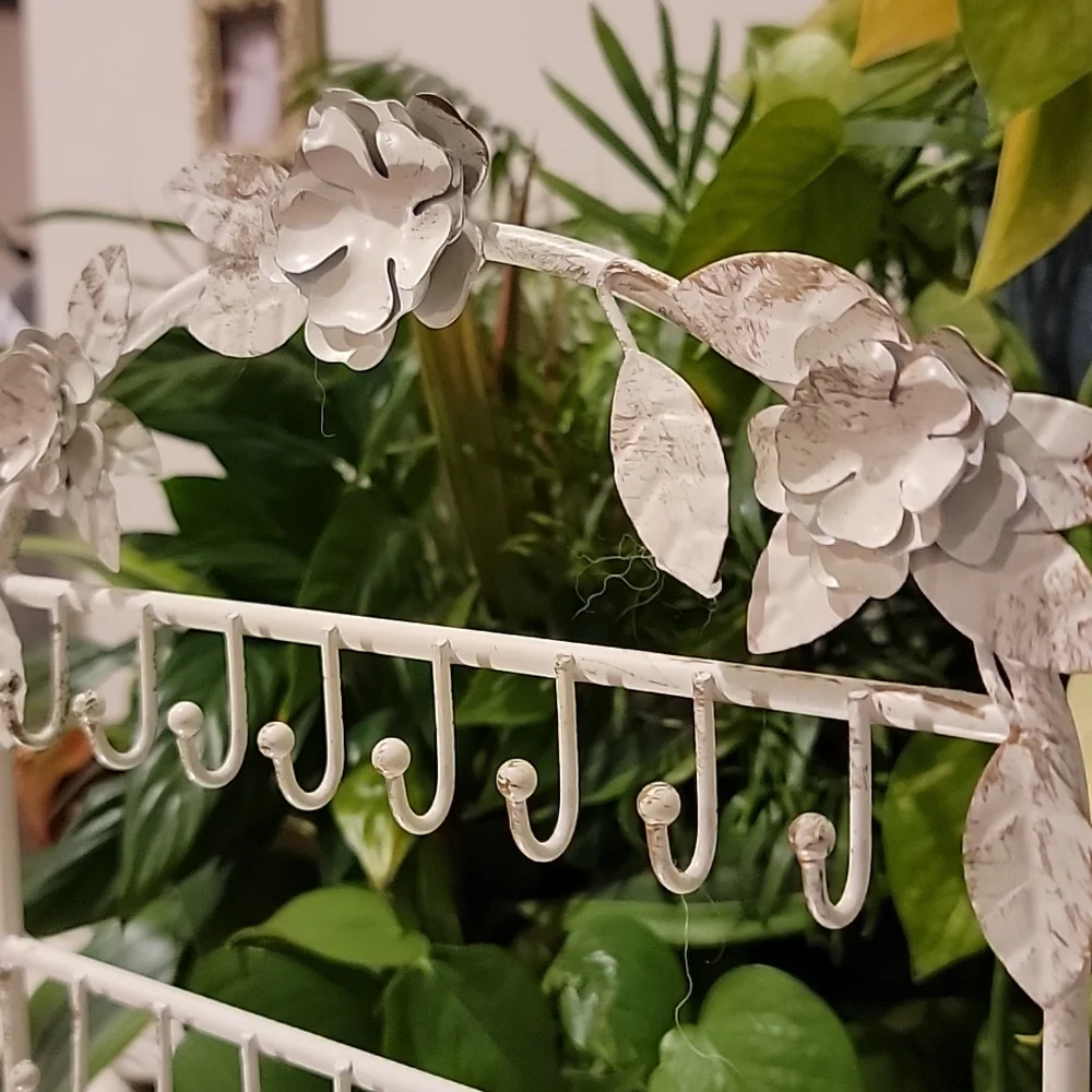 🌼 Jewelry Display Holder Costal white wash Metal - Picture 4 of 7